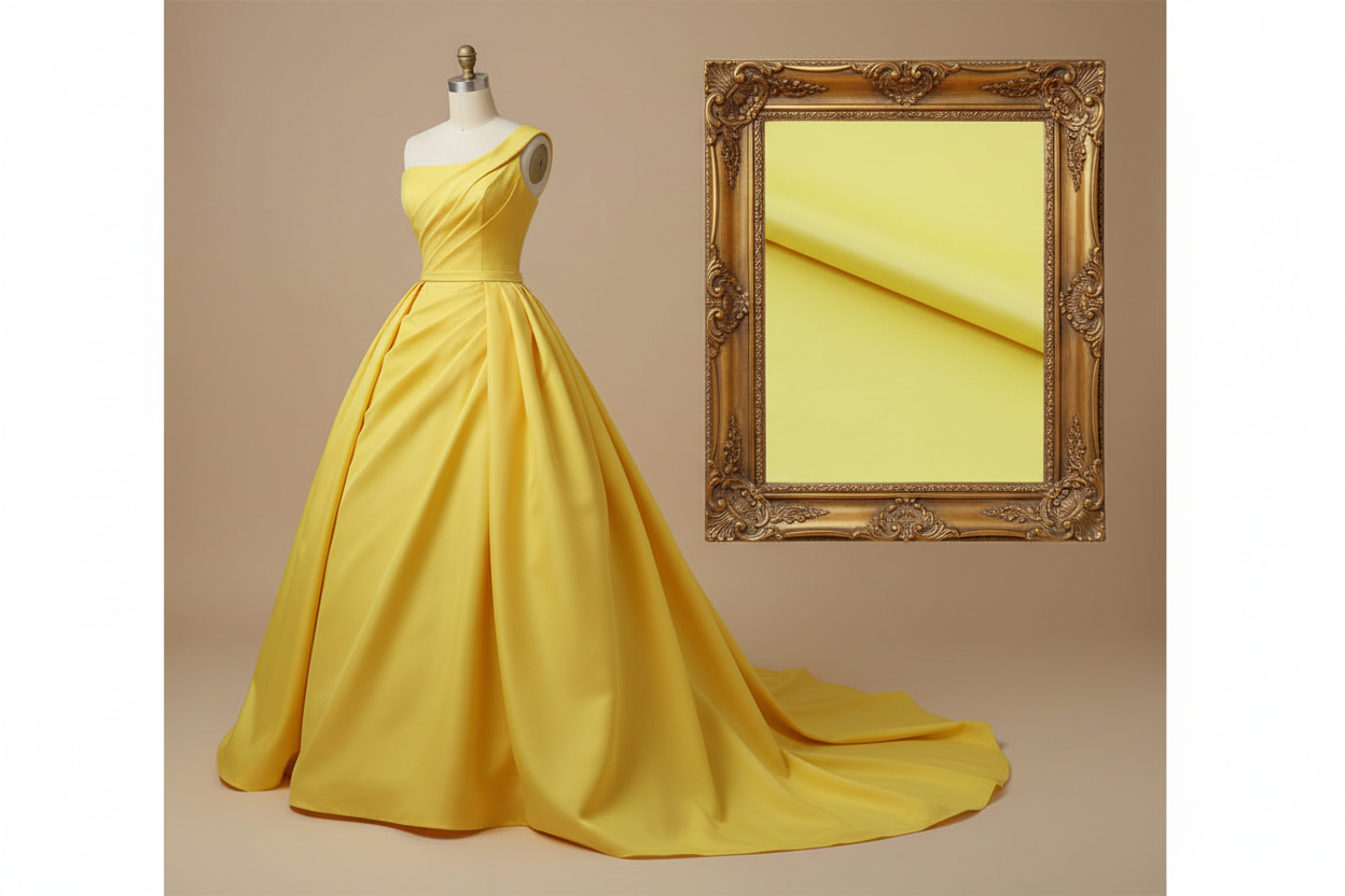 Tissu Épais Mat Satiné pour Robe de Bal — 150cm