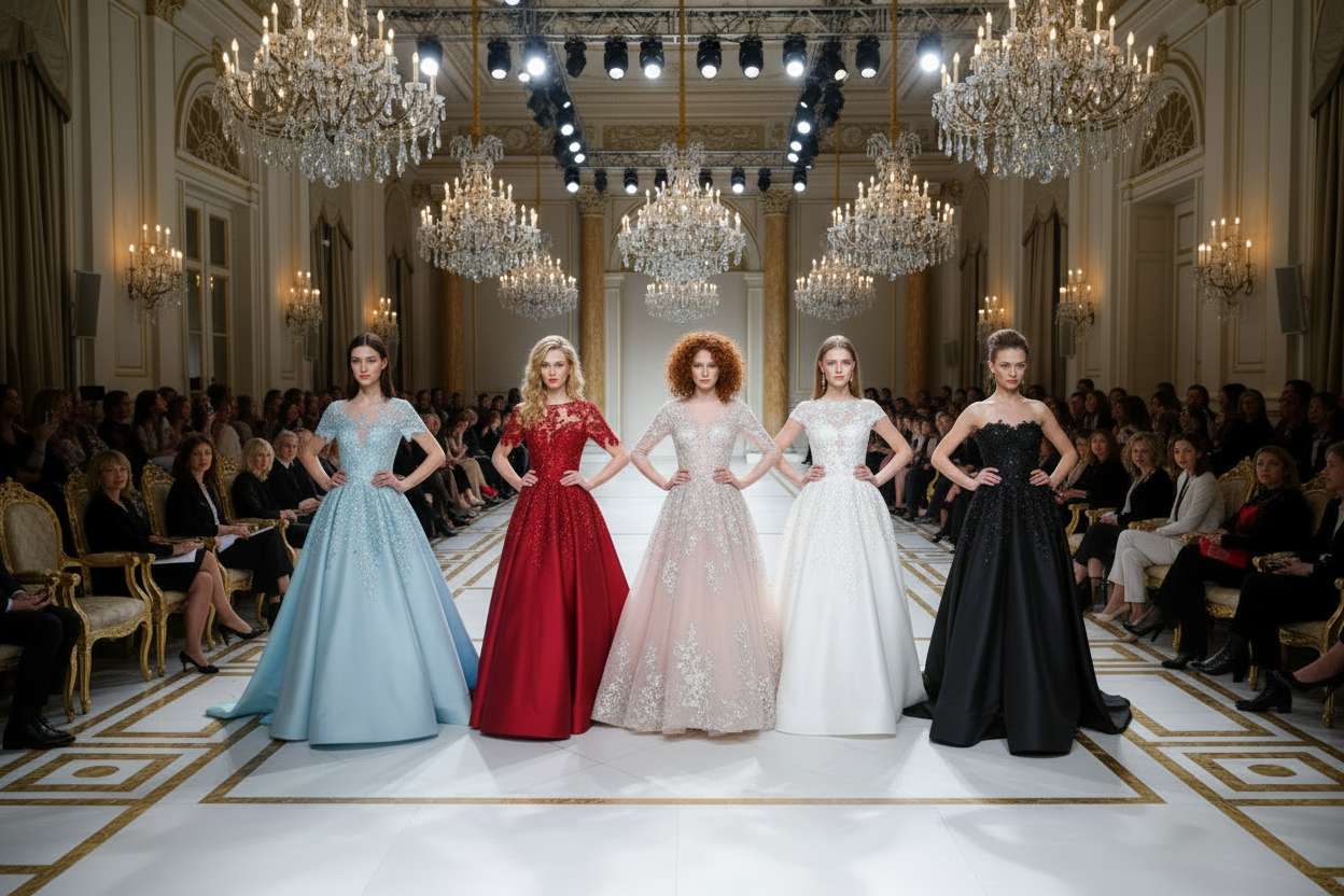 Tissu Épais Mat Satiné pour Robe de Bal — 150cm