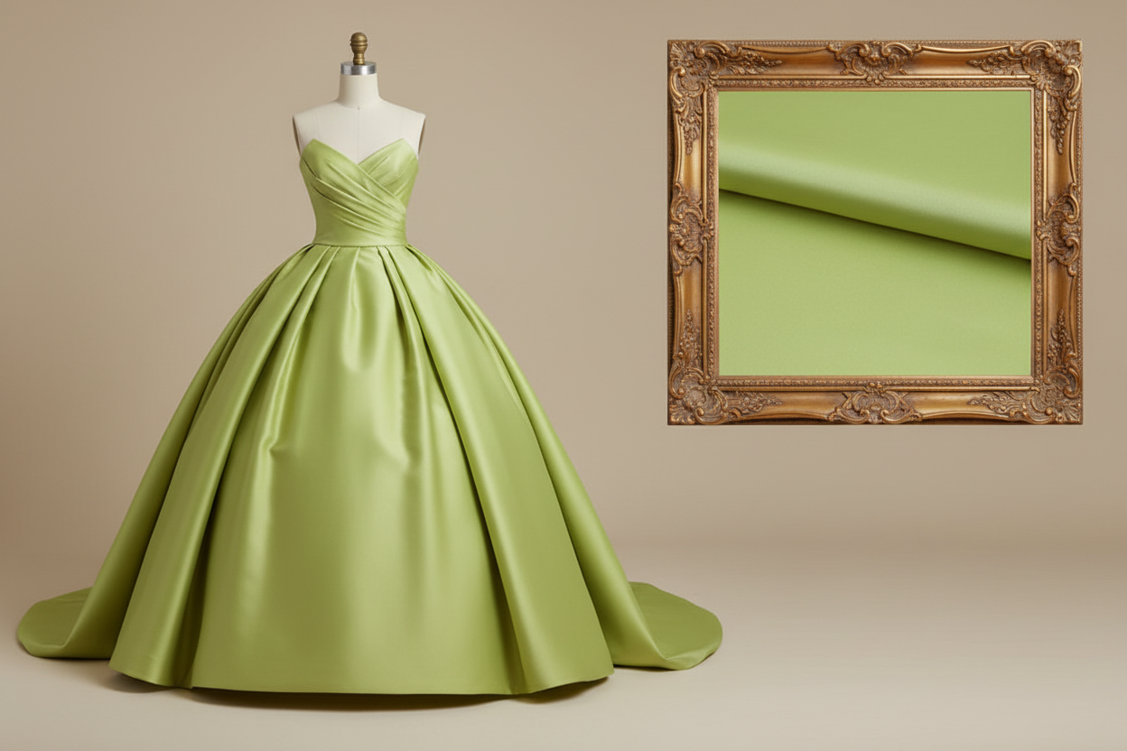 Tissu Épais Mat Satiné pour Robe de Bal — 150cm