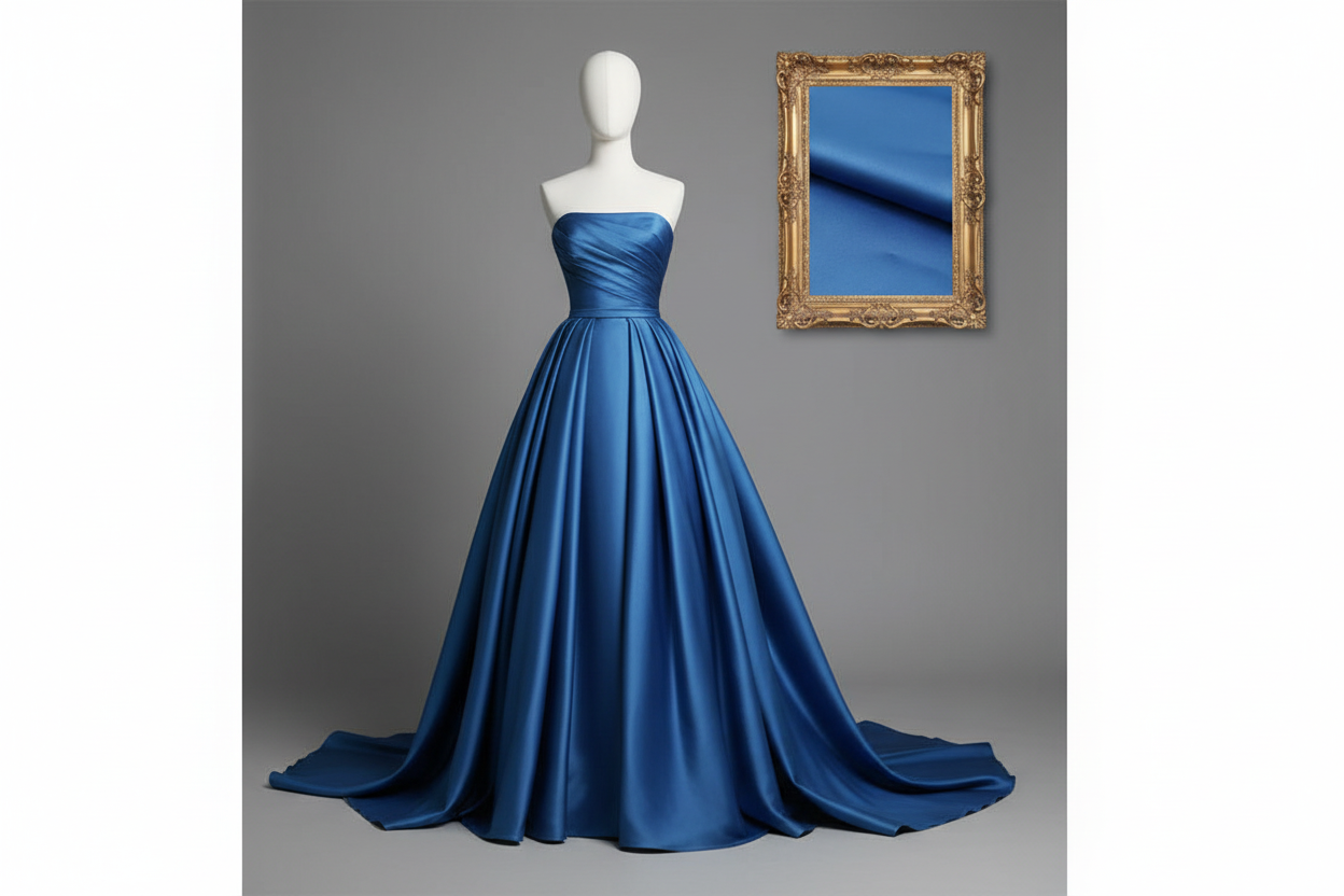 Tissu Épais Mat Satiné pour Robe de Bal — 150cm