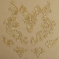 Appliques Brodées – Kit de 3 Pièces | Dentelle & Polyester