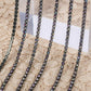 chaine a strass arc-en-ciel a griffe noir