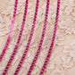 chaine de strass fuchsia a griffe fuchsia