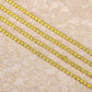 chaine de strass jaune-jonquil a griffe doré 