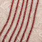 chaine de strass rouge-siam foncé a griffe rouge 
