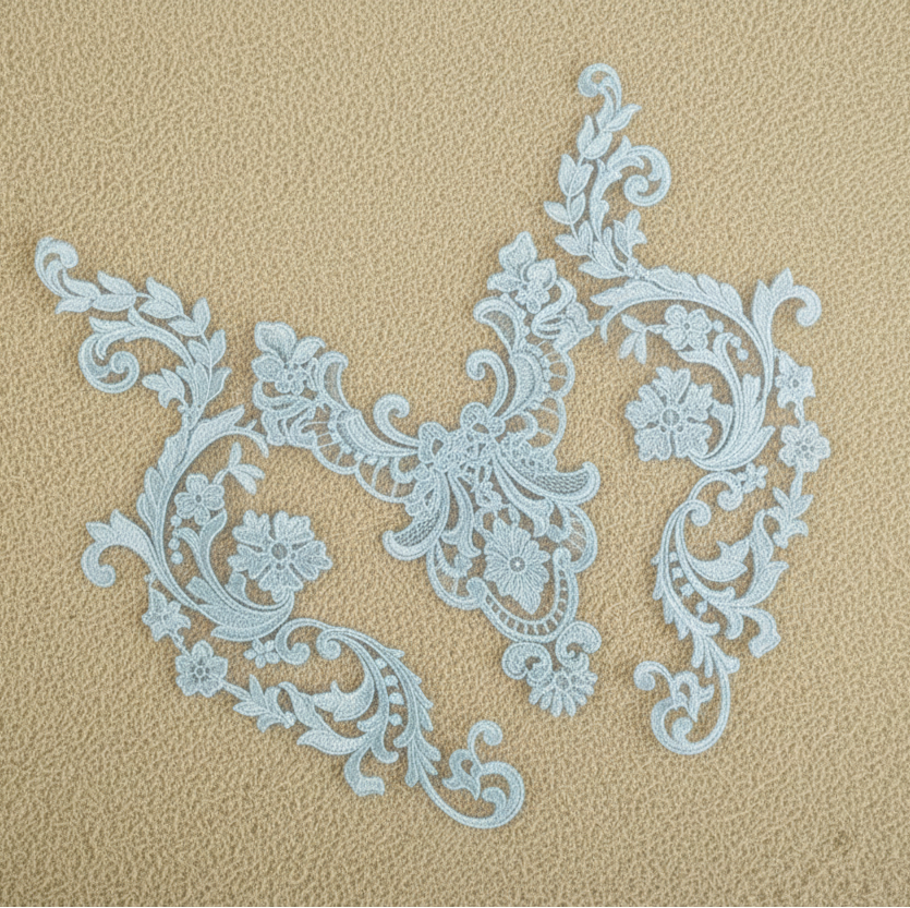 Appliques Brodées – Kit de 3 Pièces | Dentelle & Polyester