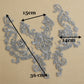 Appliques Brodées – Kit de 3 Pièces | Dentelle & Polyester