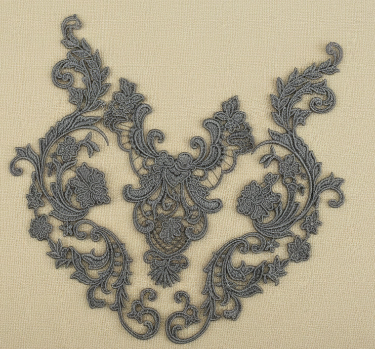 Appliques Brodées – Kit de 3 Pièces | Dentelle & Polyester
