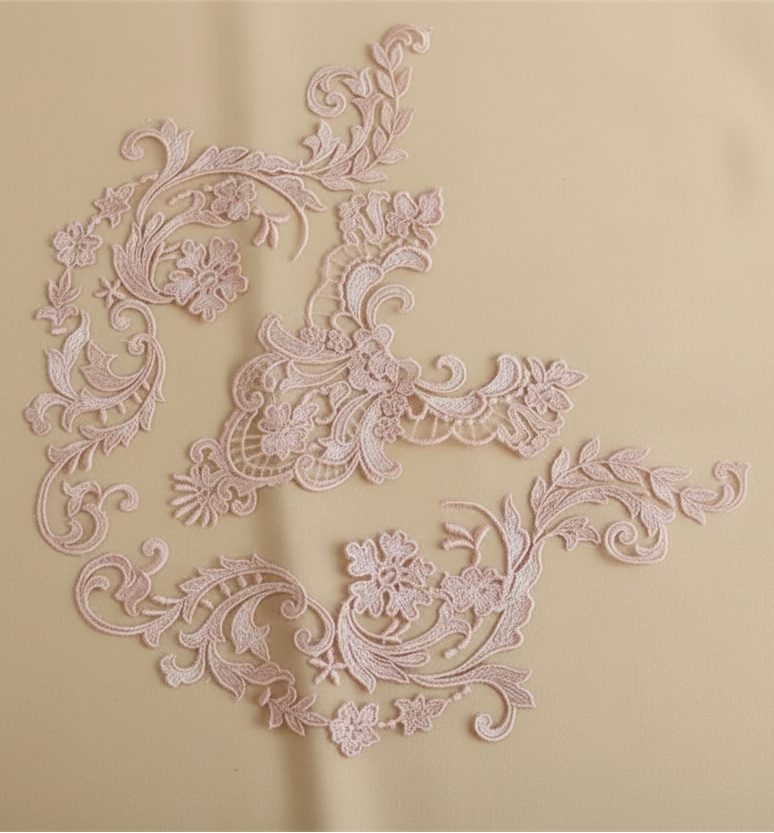 Appliques Brodées – Kit de 3 Pièces | Dentelle & Polyester