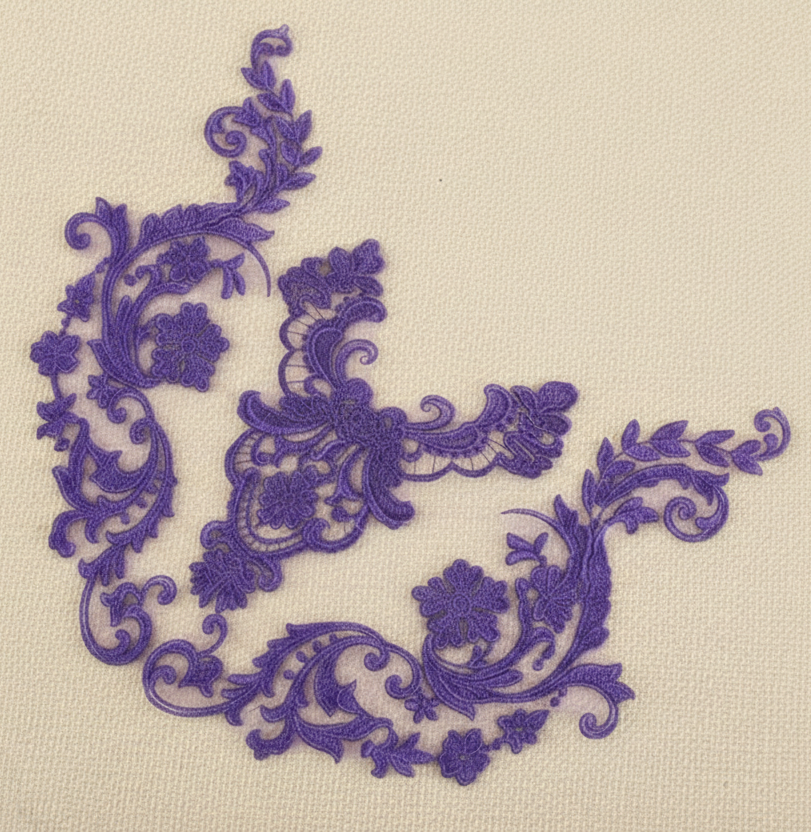 Appliques Brodées – Kit de 3 Pièces | Dentelle & Polyester