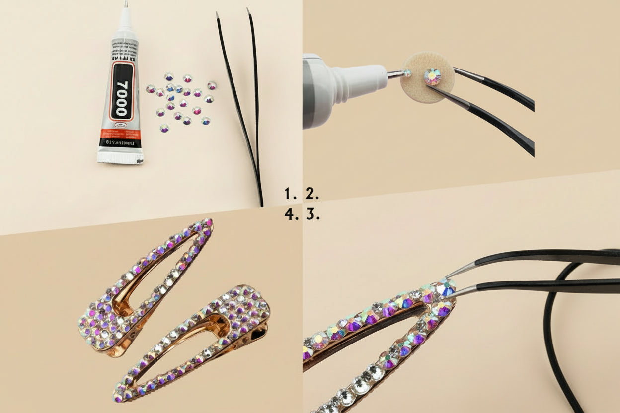 Strass à Coller en Verre | Flatback Non Thermocollant — Couture Strass