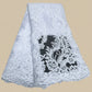Dentelle brodée à perles – Tissu mariage & fête | 8 couleurs