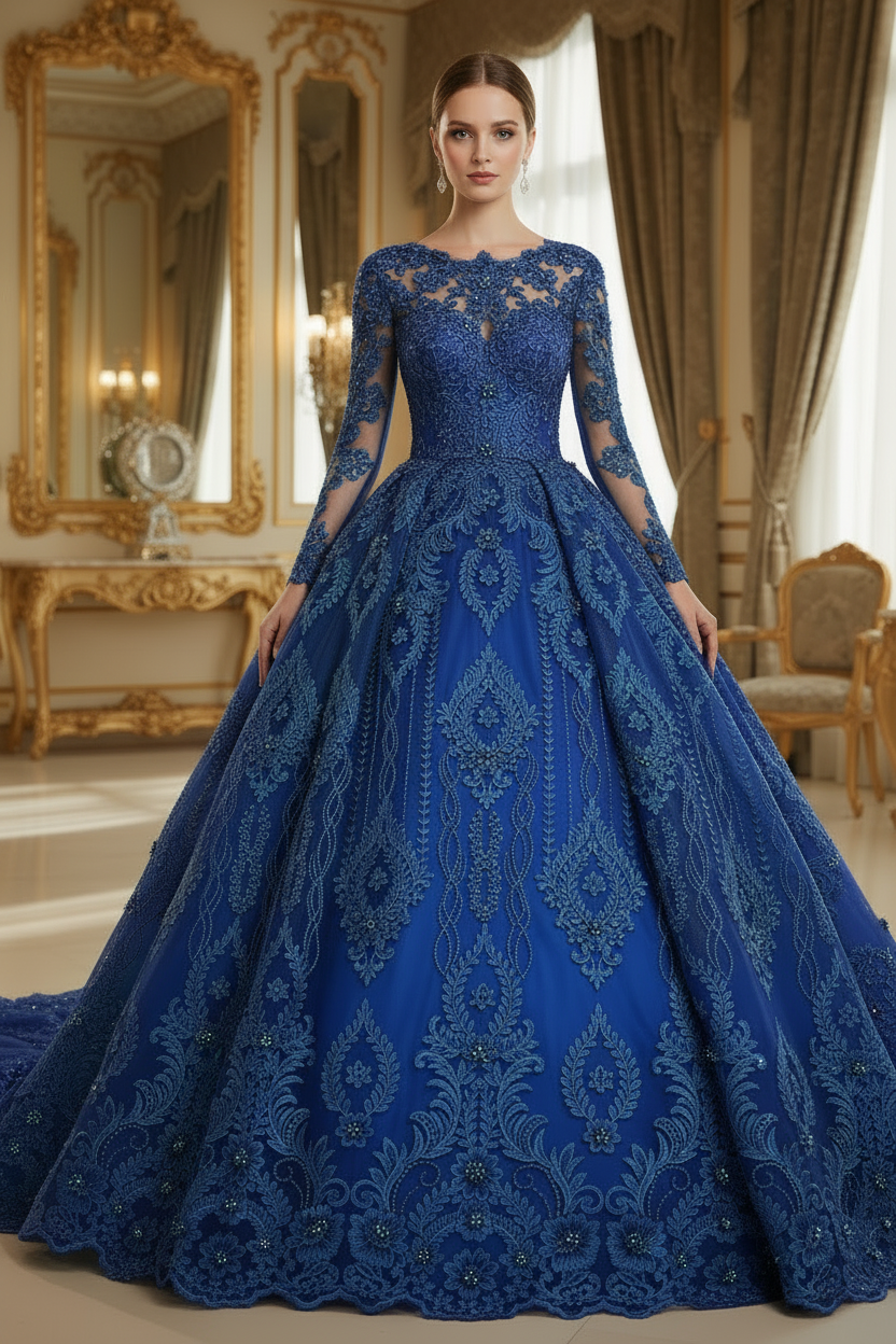 Dentelle brodée à perles – Tissu mariage & fête | 8 couleurs