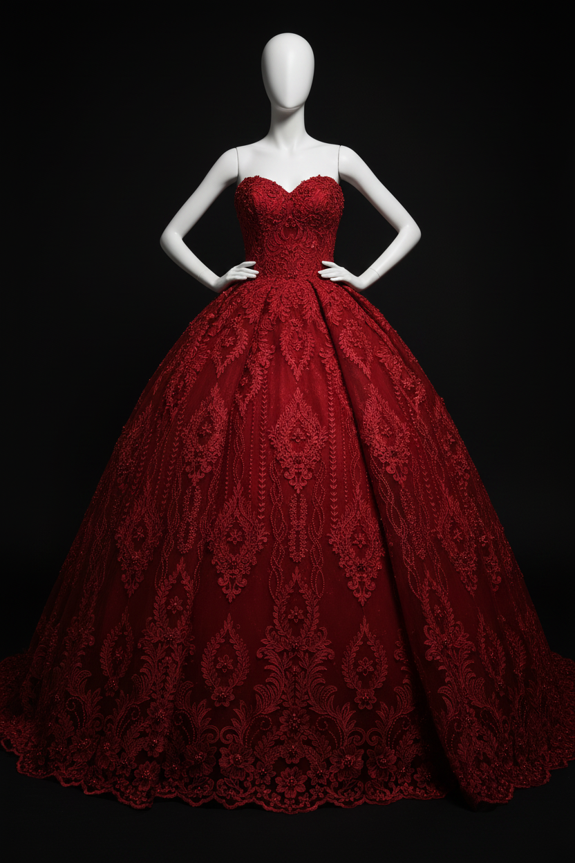 Dentelle brodée à perles – Tissu mariage & fête | 8 couleurs